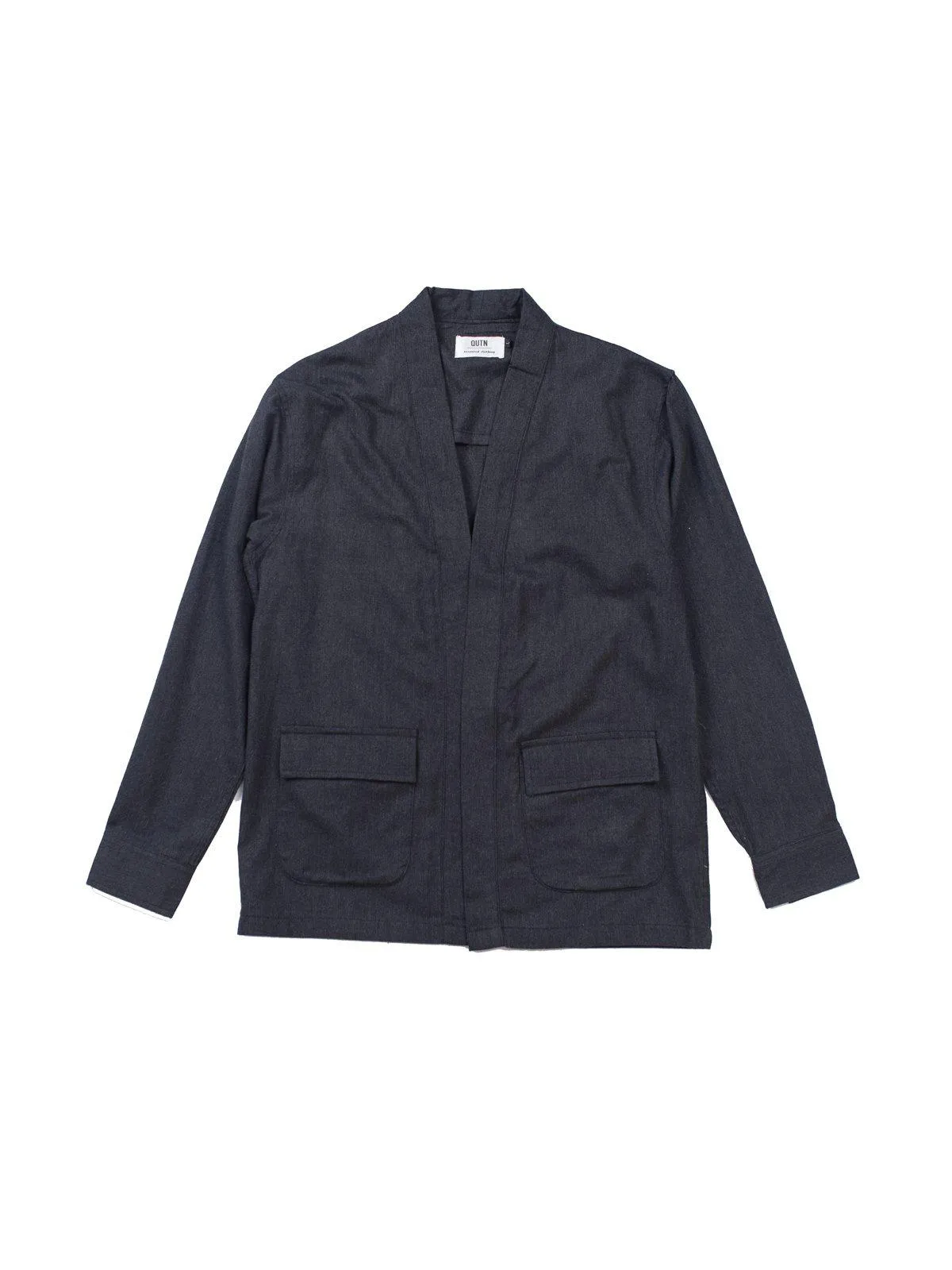 Qutn Throw On Midnight Flannel