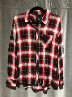 Rails Red Black and White Flannel