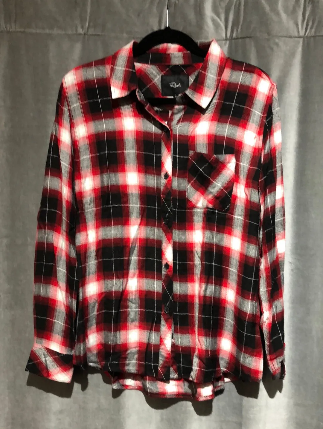 Rails Red Black and White Flannel