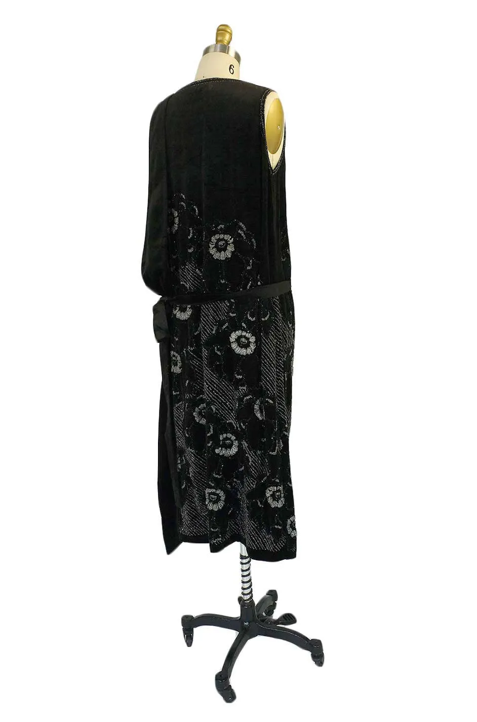 Rare 1920s Couture Rue De La Paix Flapper Dress