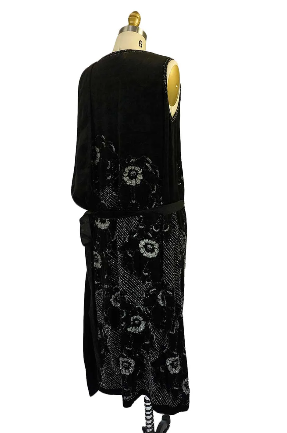 Rare 1920s Couture Rue De La Paix Flapper Dress