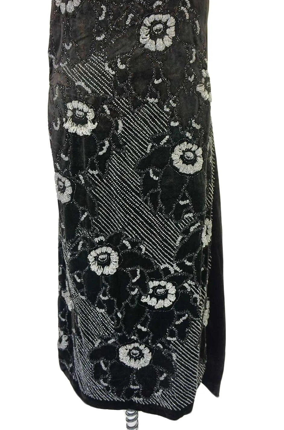Rare 1920s Couture Rue De La Paix Flapper Dress