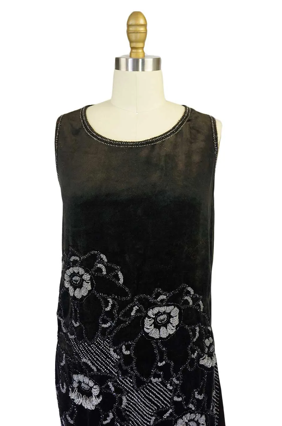Rare 1920s Couture Rue De La Paix Flapper Dress