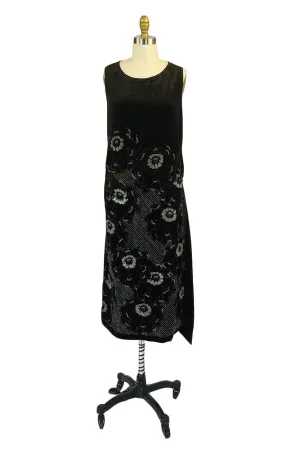 Rare 1920s Couture Rue De La Paix Flapper Dress