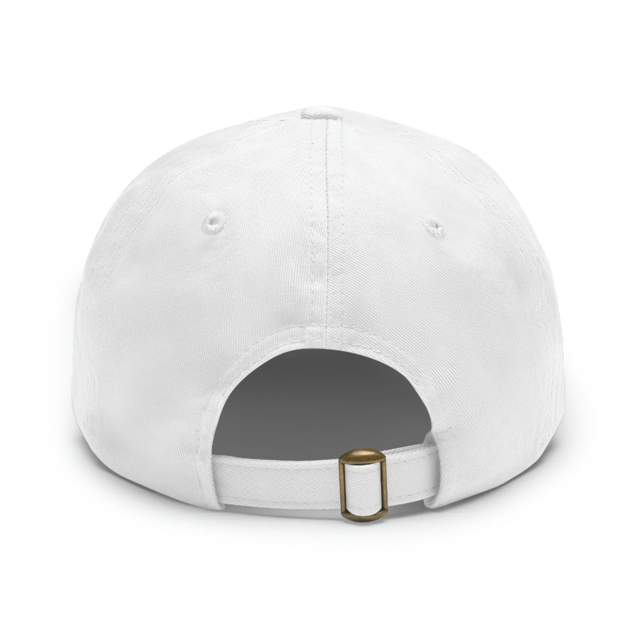 Raw Sushi "north face sushi" Dad Hat with Leather Patch white