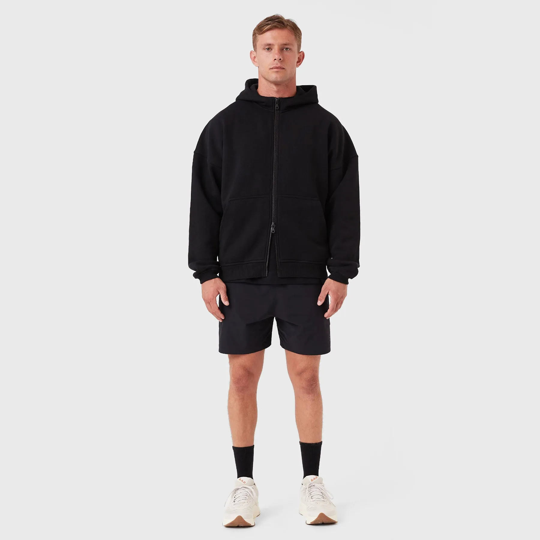 REC GEN - Mass Fleece Zip Hood Black