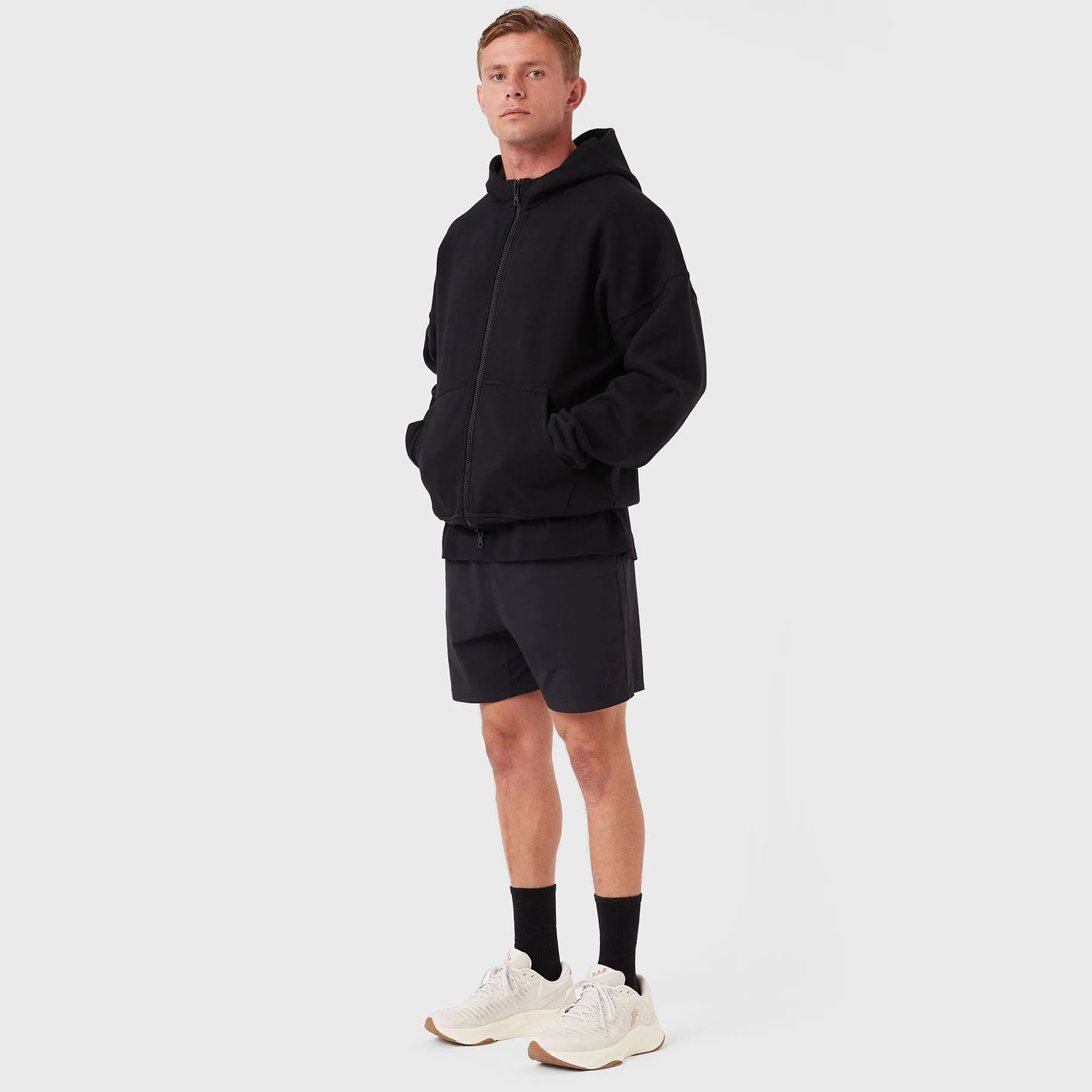 REC GEN - Mass Fleece Zip Hood Black