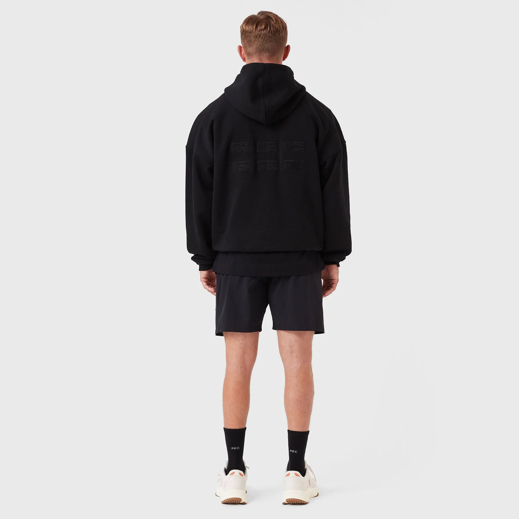 REC GEN - Mass Fleece Zip Hood Black