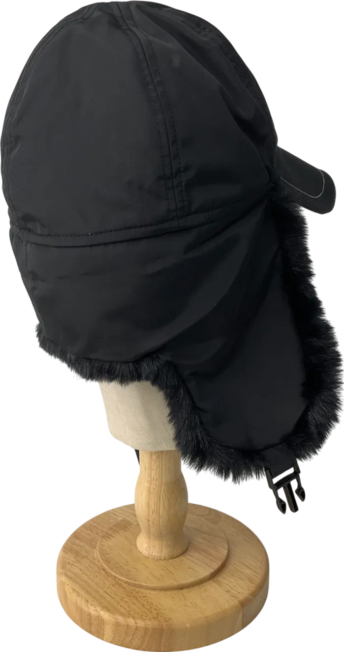 Reclaimed Vintage Unisex Cap With Faux Fur In Black