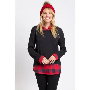 Red Flannel Top