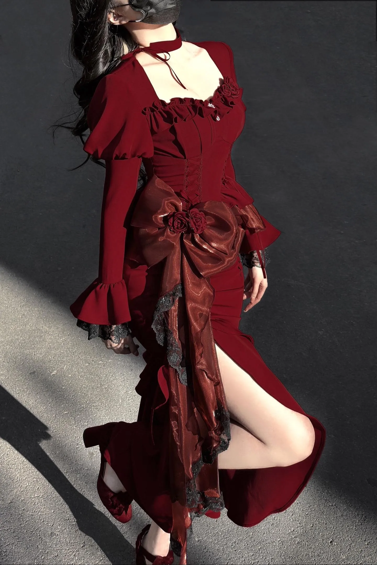 Red Velvet Dress UB98818