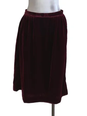 Red Velvet Skirt