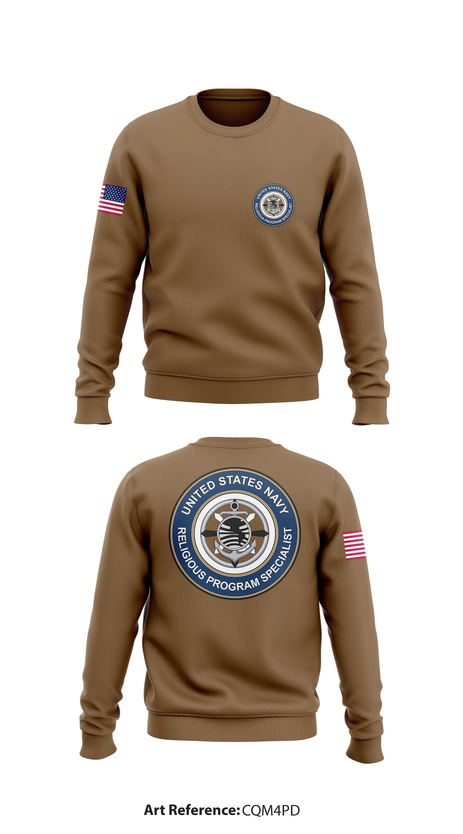 Religious Program Specialist Store 1 Core Men's Crewneck Performance Sweatshirt - Cqm4pD
