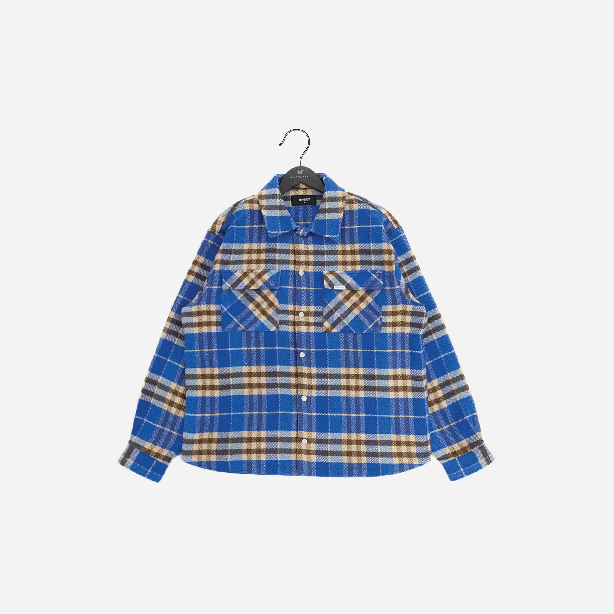 Represent Intial Print Flannel Shirt ML2005-109