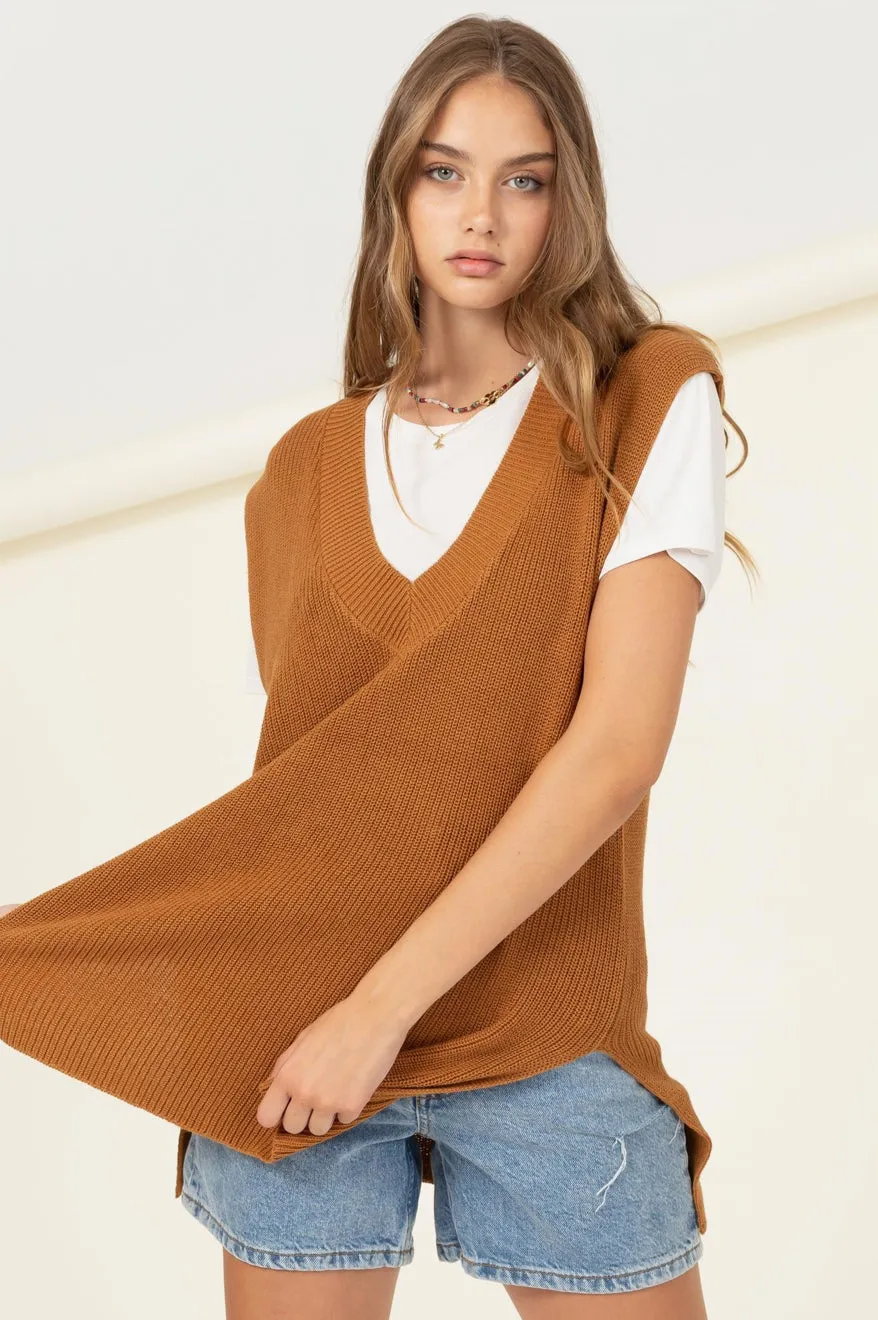 RESTOCKED!!! V Neck Sweater Vest, Two Colors