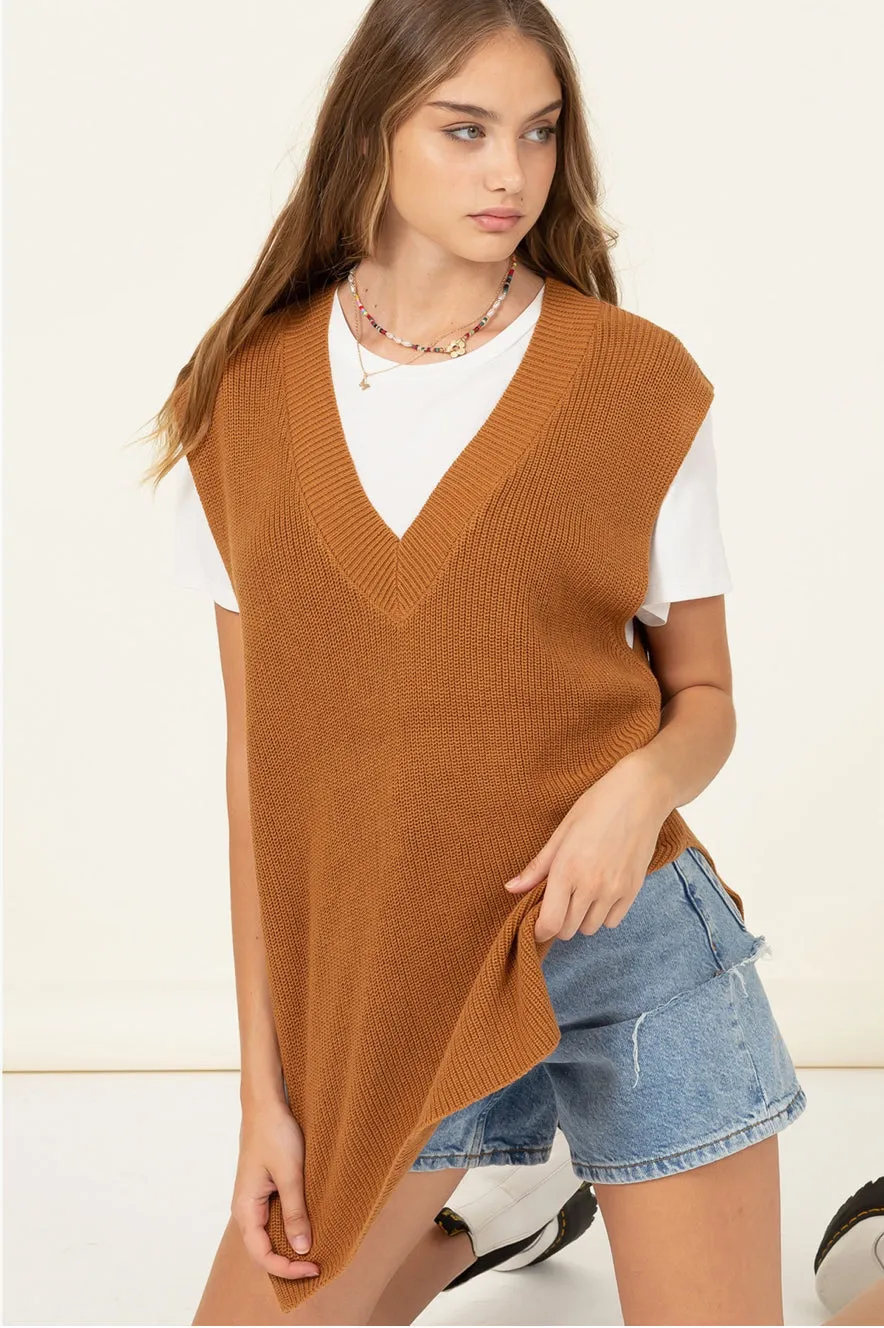 RESTOCKED!!! V Neck Sweater Vest, Two Colors