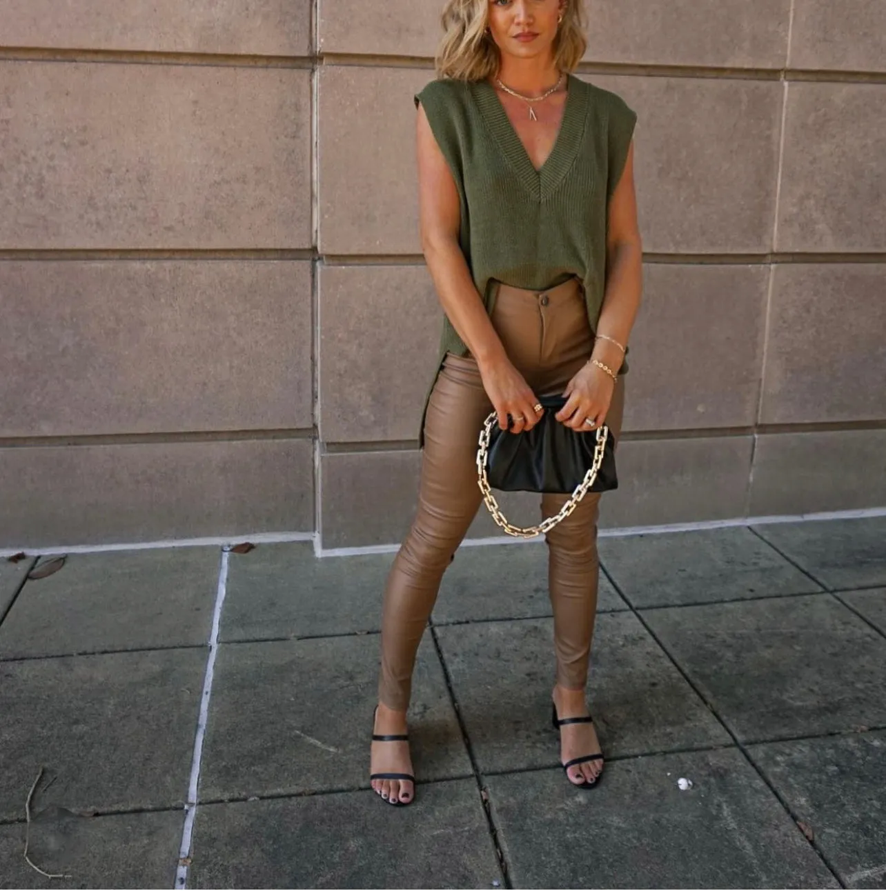 RESTOCKED!!! V Neck Sweater Vest, Two Colors