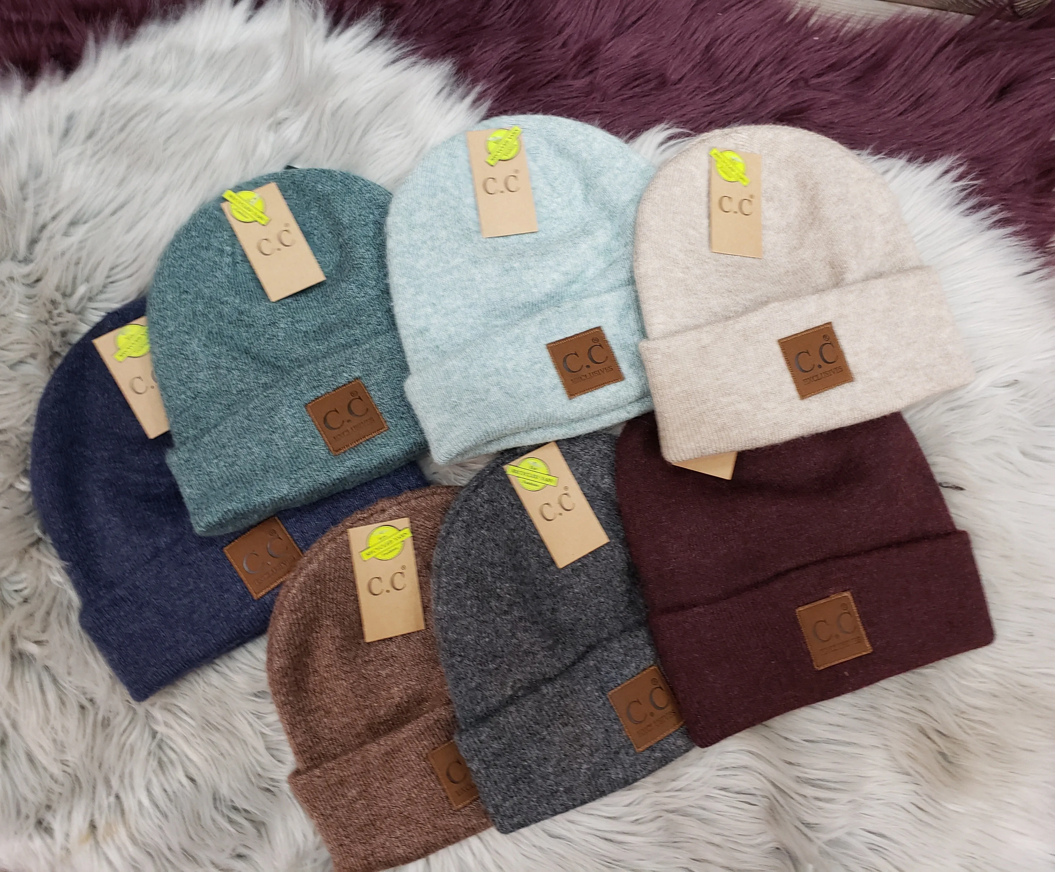 Ribbed CC Beanies