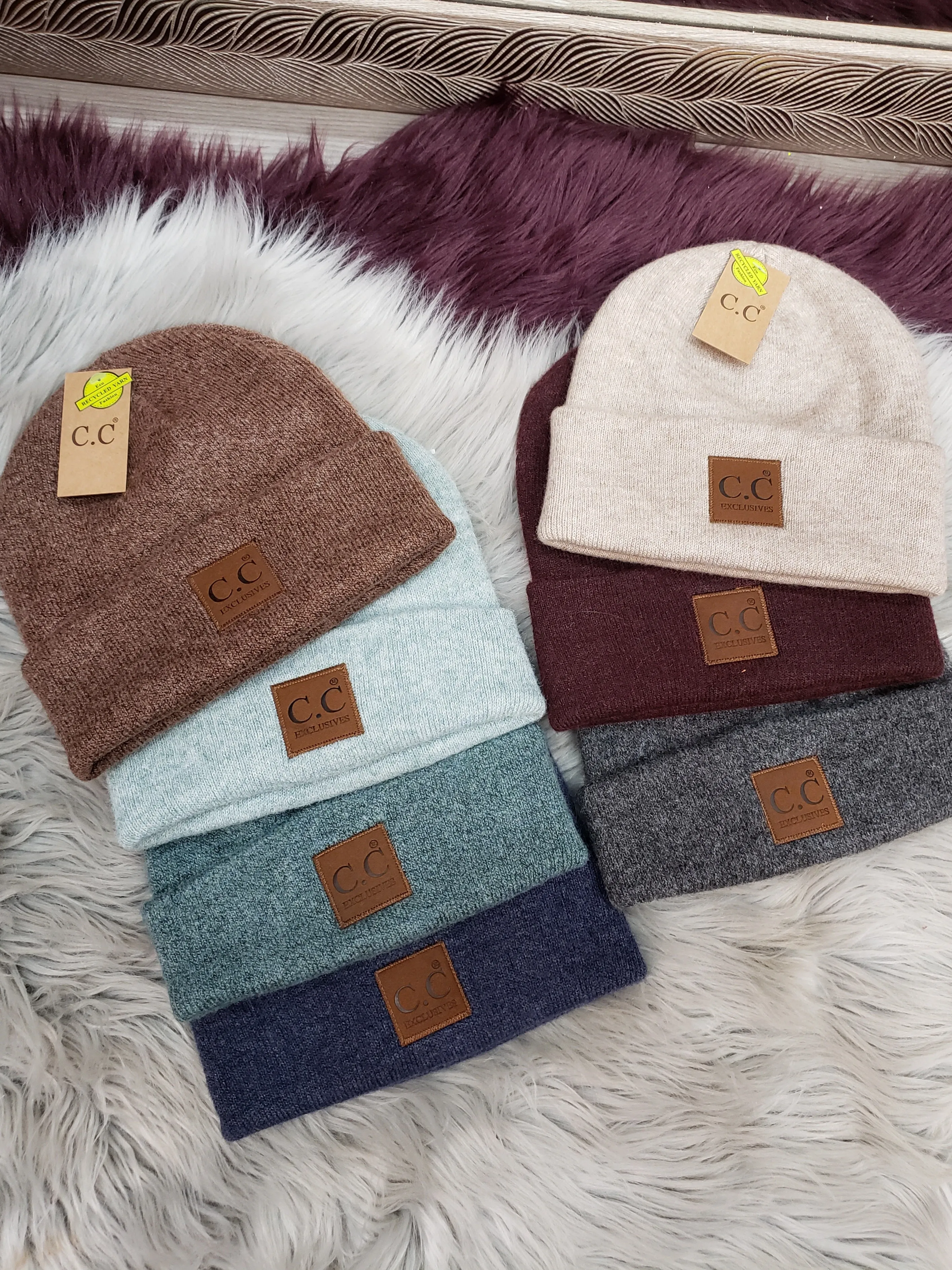Ribbed CC Beanies