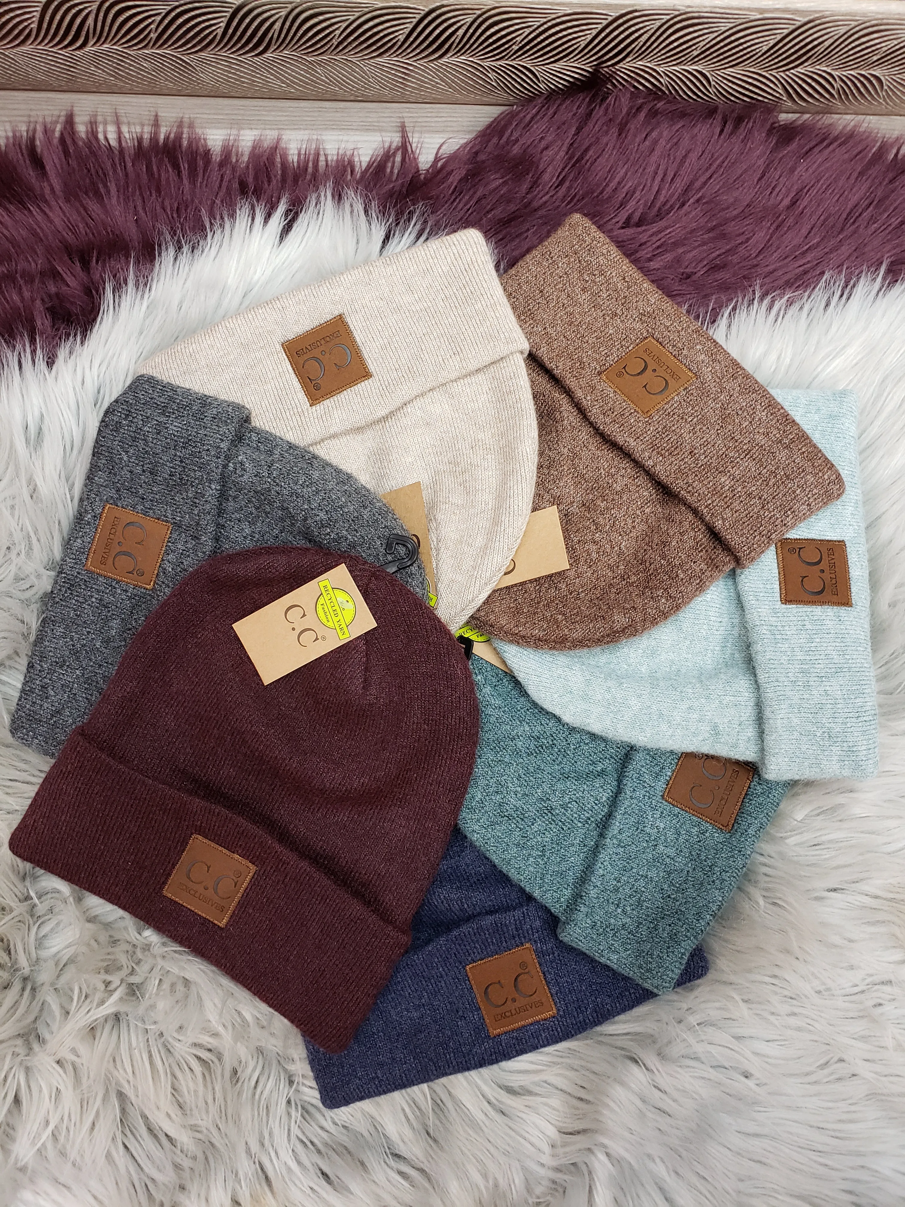 Ribbed CC Beanies