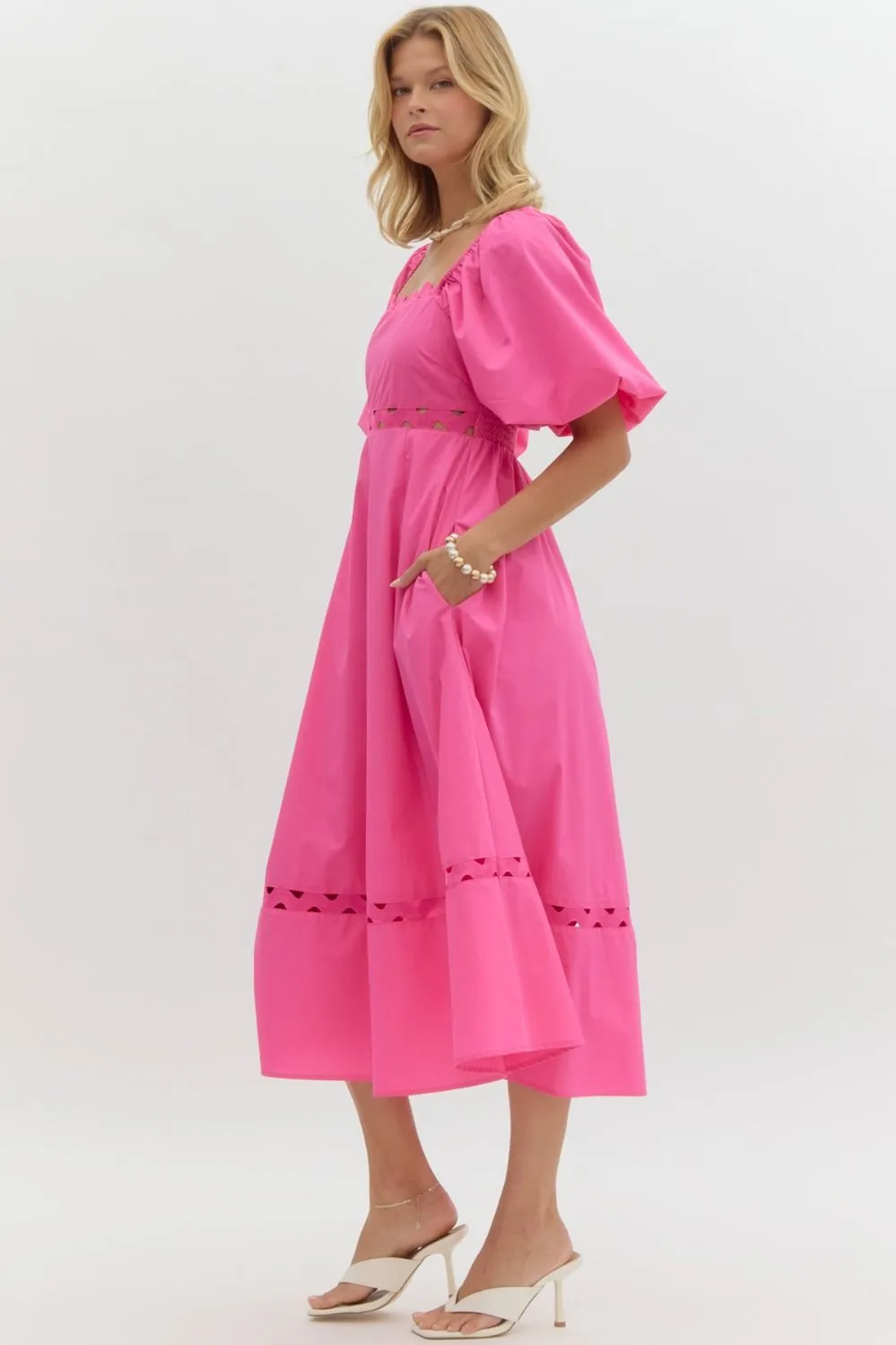 Ric Rac Trim Maxi Dress