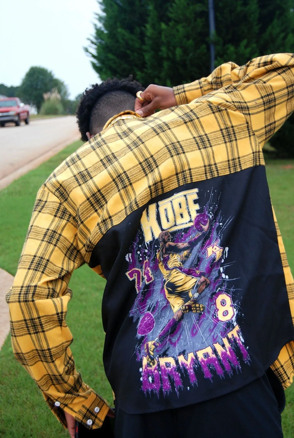 RISKY REWARDS KUSTOM KOBE GRAPHIC FLANNEL SHIRT