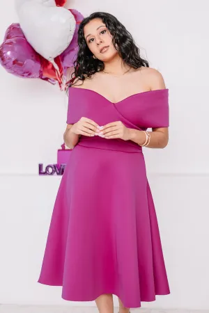 Rosé Reverie Midi Dress