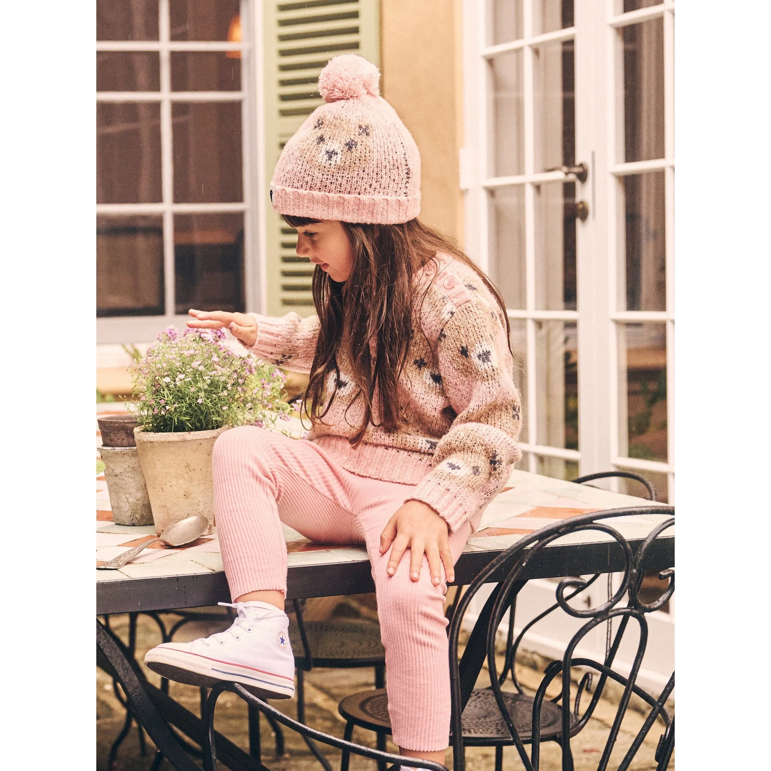 Rosebud Huxbear Knit Beanie