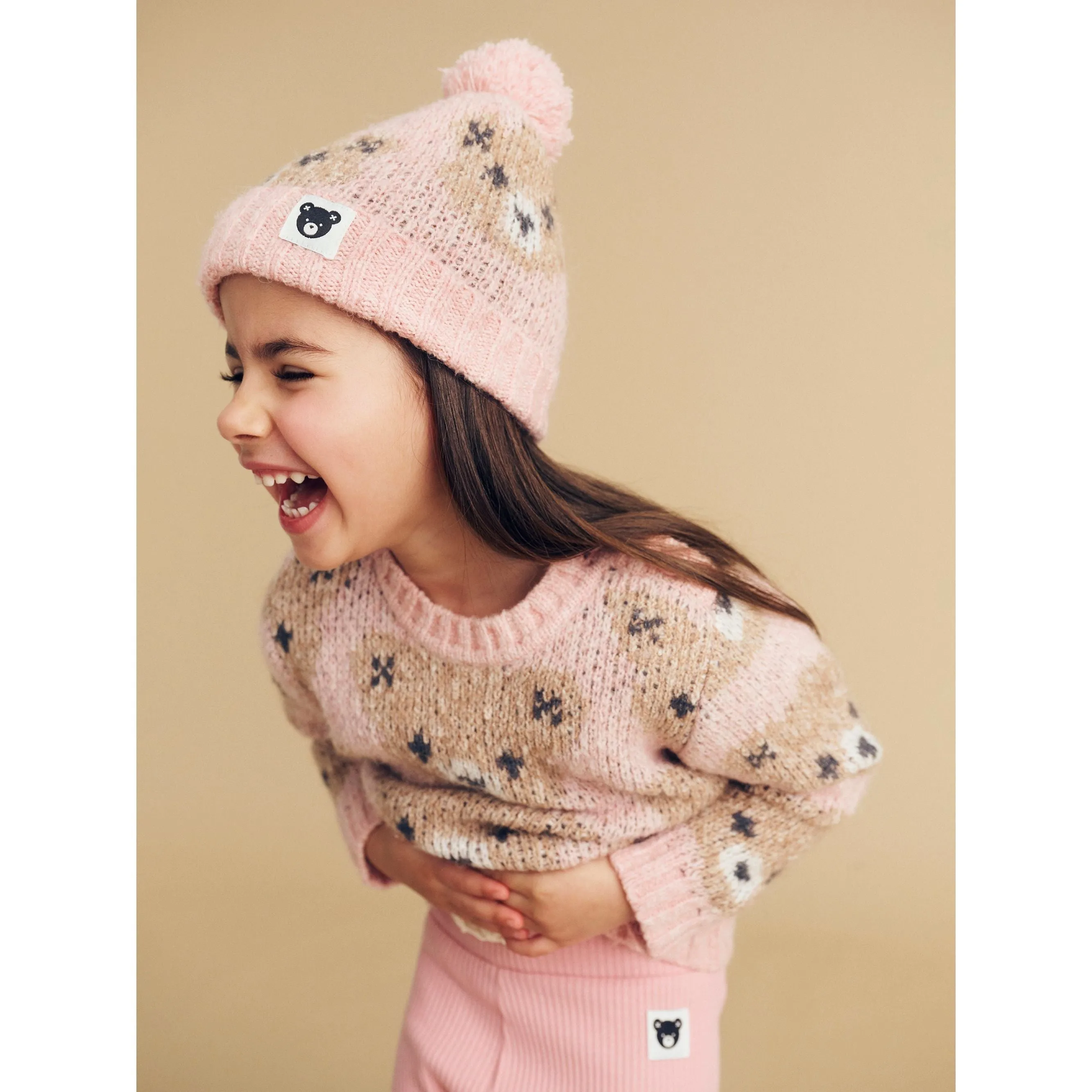 Rosebud Huxbear Knit Beanie