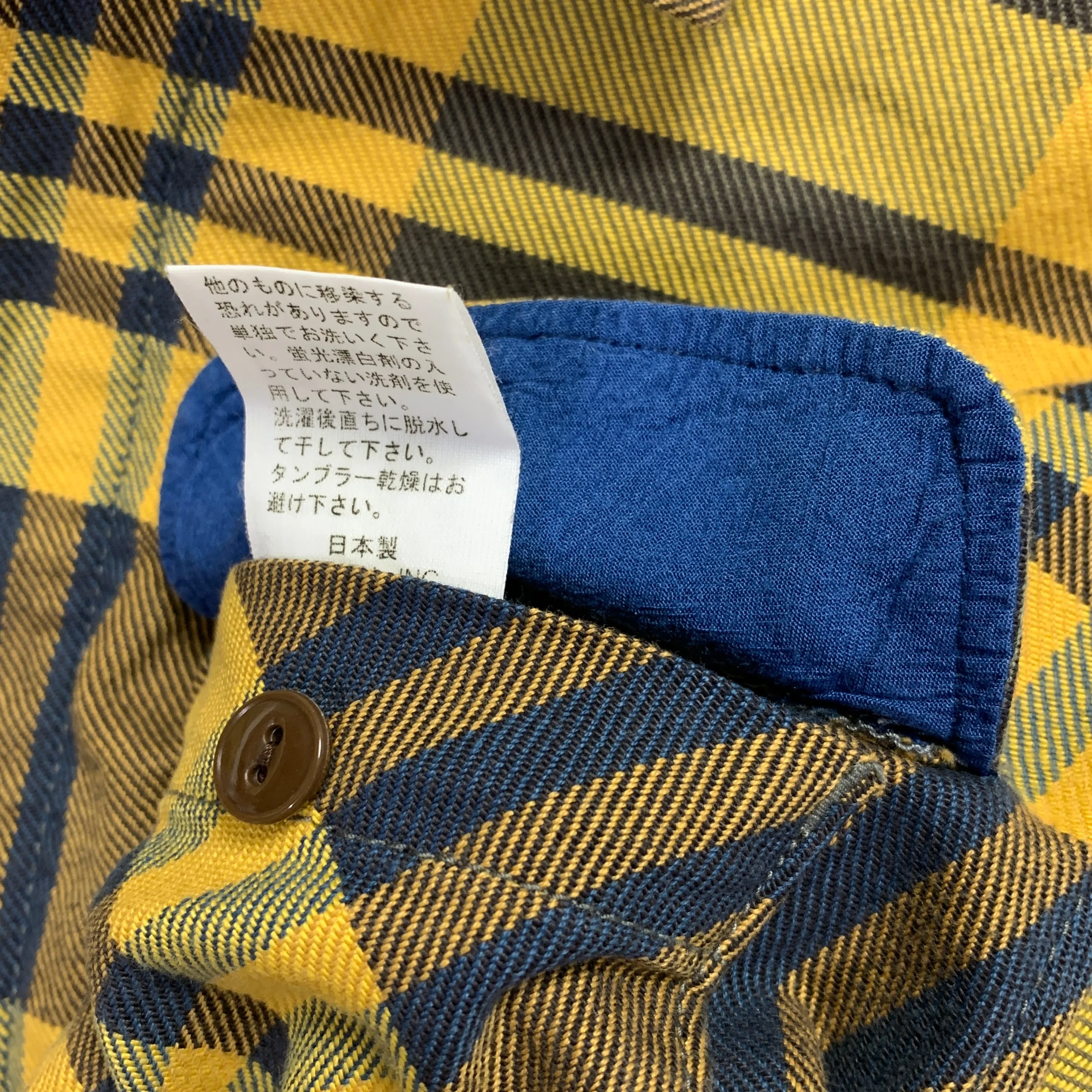 [S] Kapital Flannel L/S Shirt Yellow/Brown