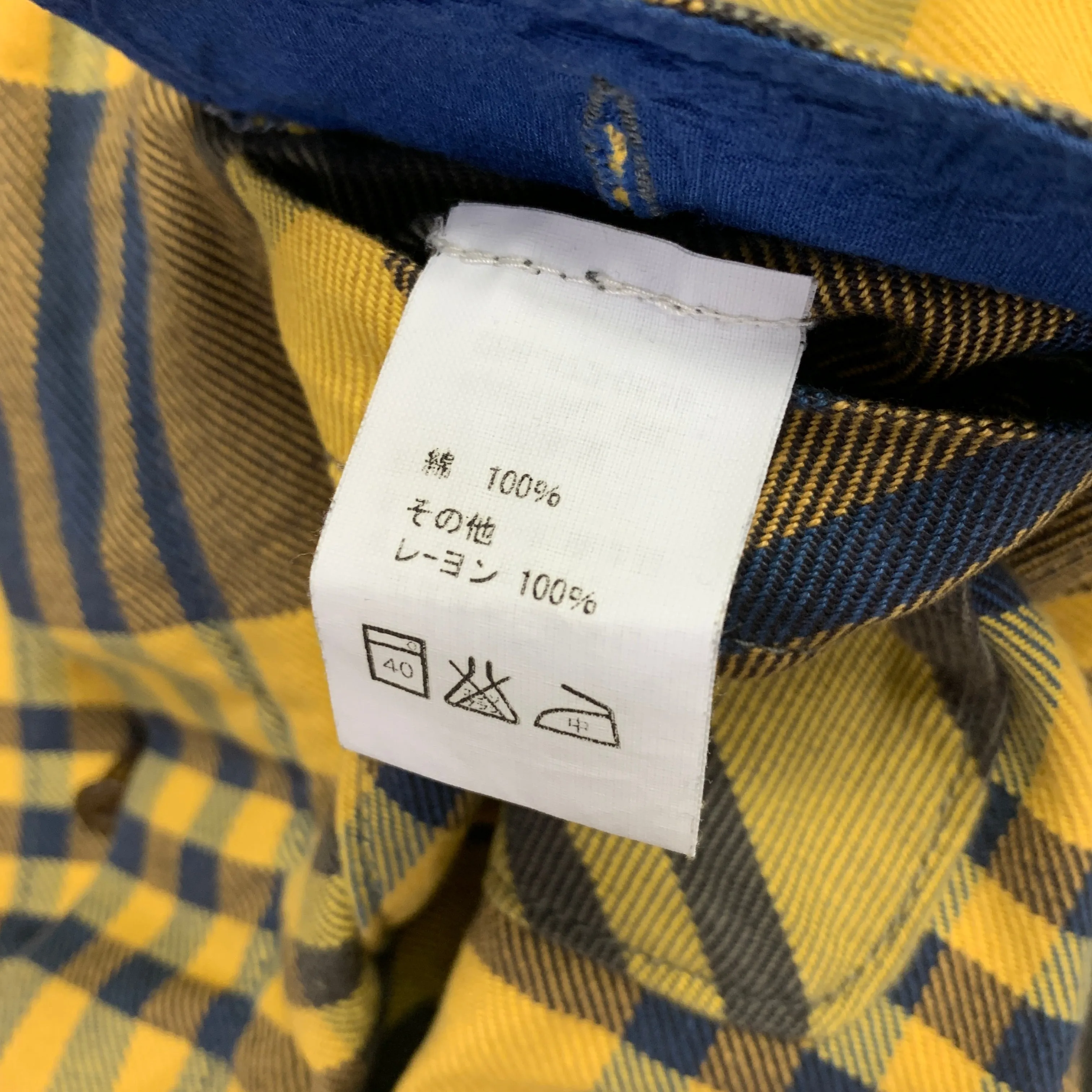 [S] Kapital Flannel L/S Shirt Yellow/Brown