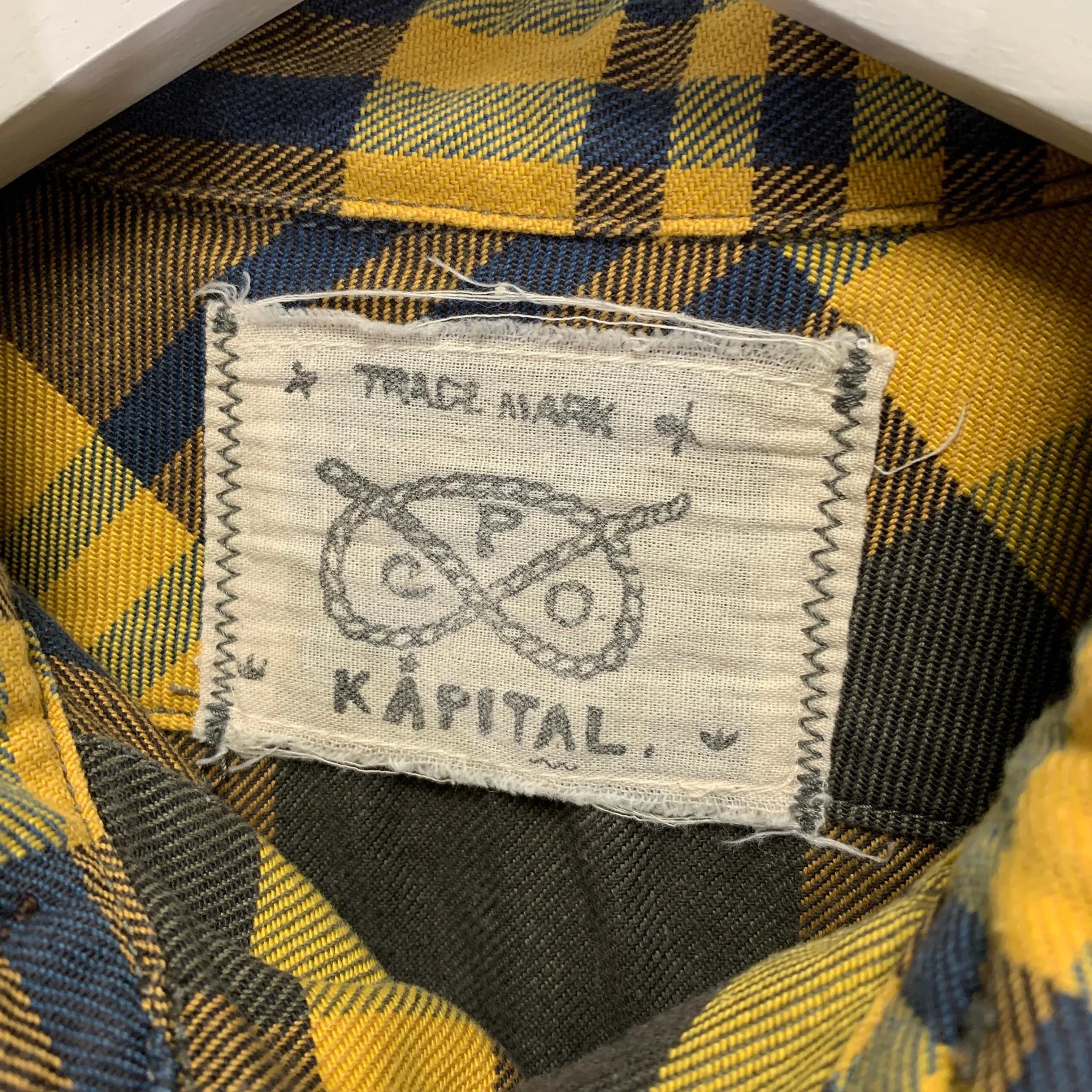 [S] Kapital Flannel L/S Shirt Yellow/Brown