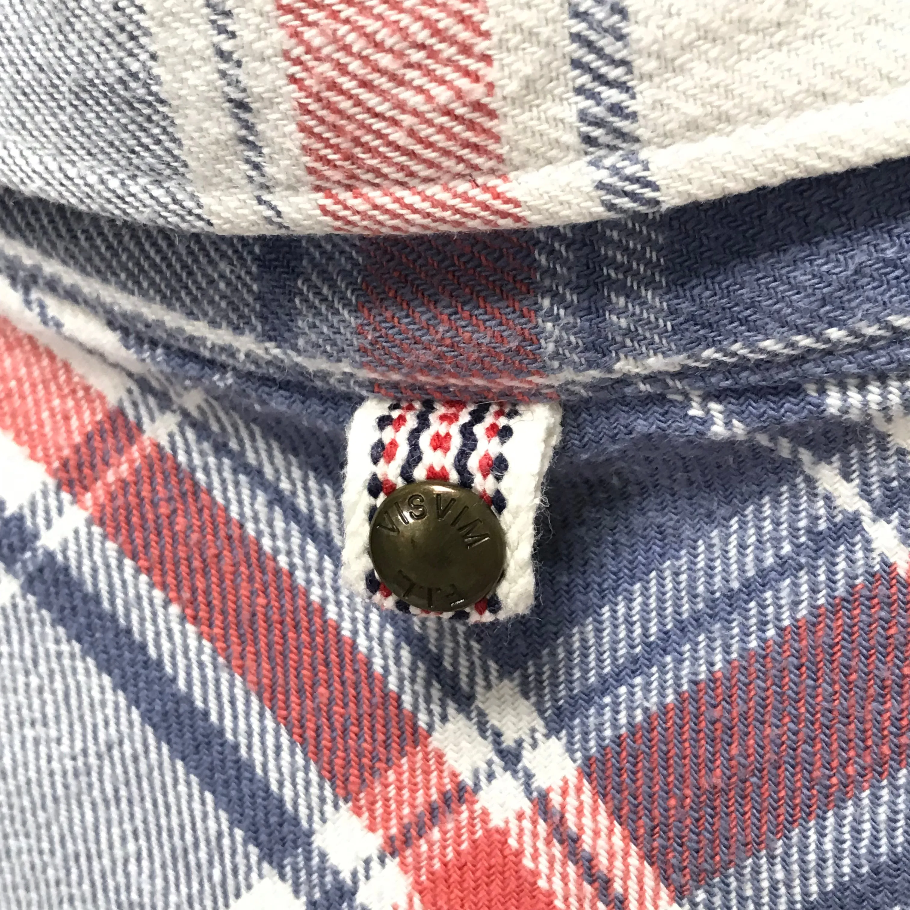 [S] Visvim 11AW Black Elk Flannel L/S Shirt White