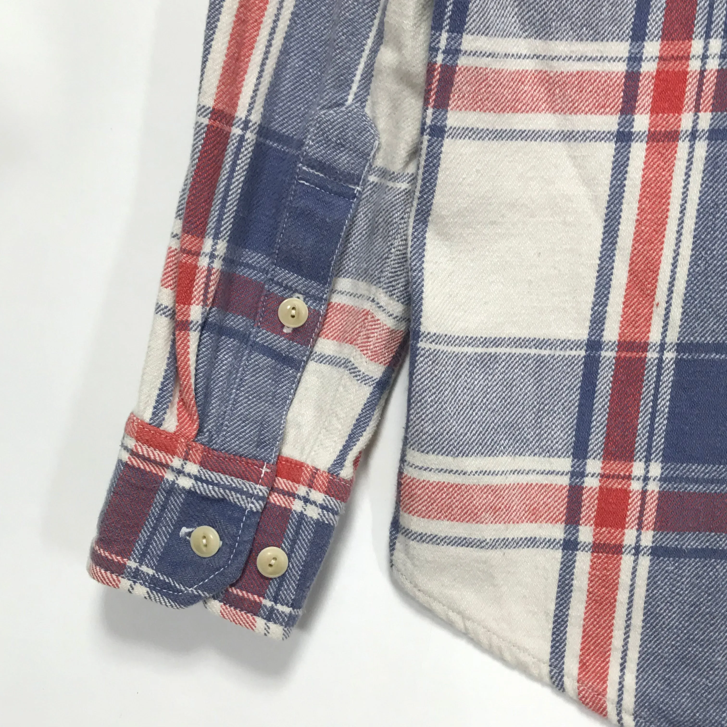 [S] Visvim 11AW Black Elk Flannel L/S Shirt White