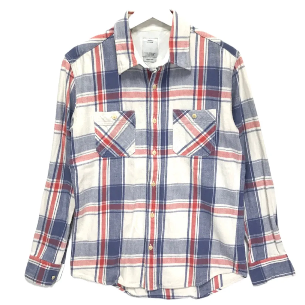 [S] Visvim 11AW Black Elk Flannel L/S Shirt White