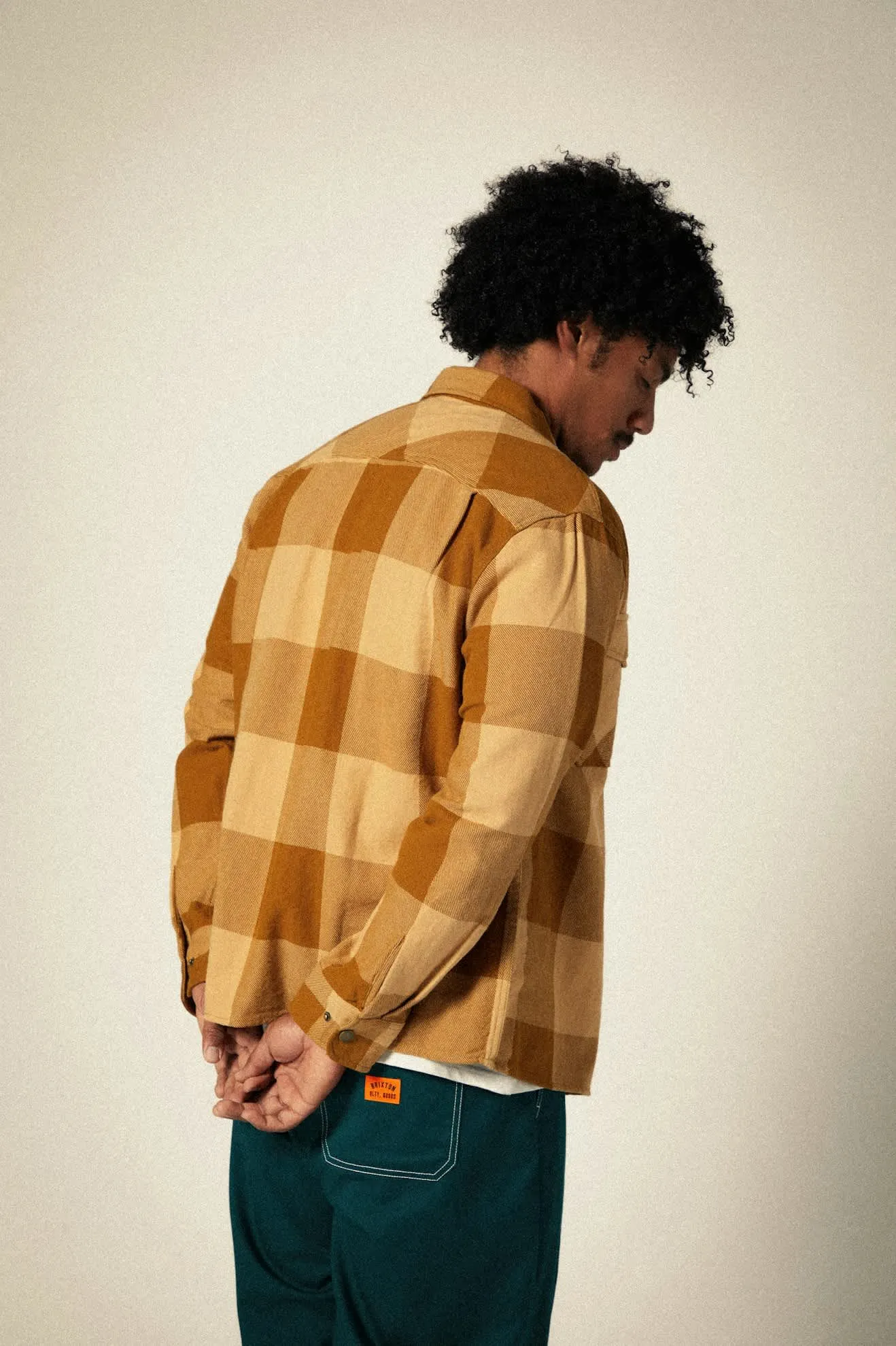 Selden Flannel | Washed Copper/Curry Buffalo