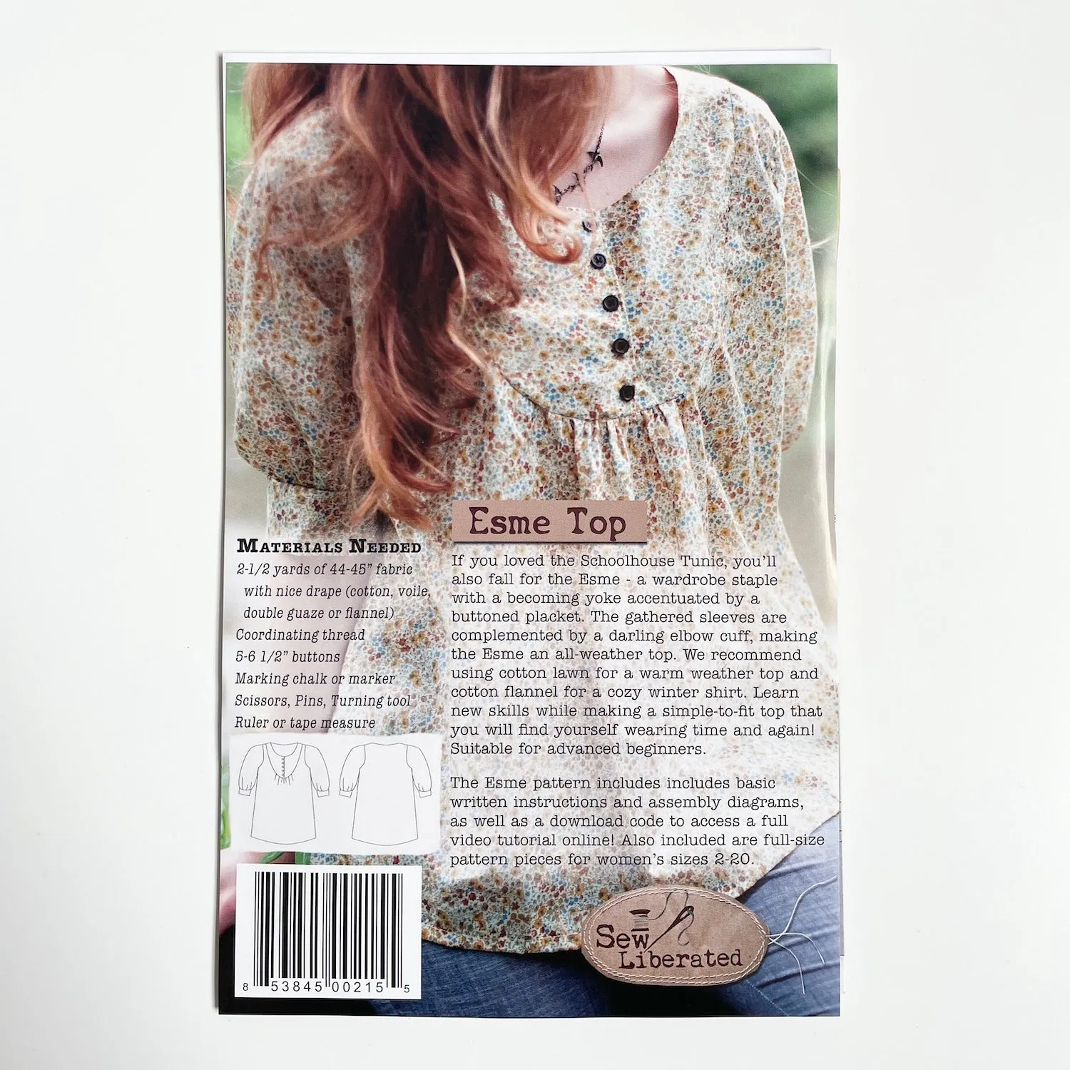 Sew Liberated Patterns : Esme Top