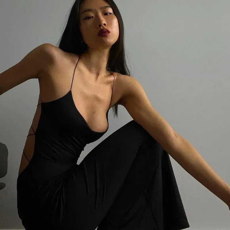 Sexy Backless Bandage Maxi Dress – Elegant Night Out Attire