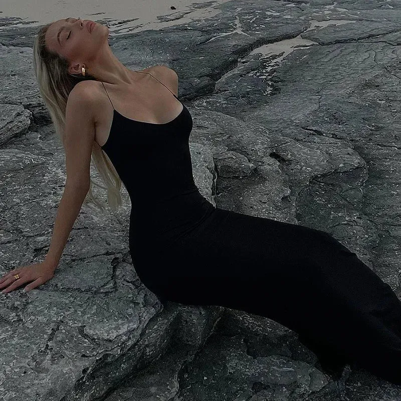 Sexy Backless Bandage Maxi Dress – Elegant Night Out Attire