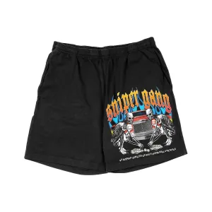 Sniper Gang KTB Flames Black Shorts