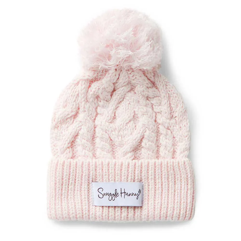 Snuggle Hunny Newborn Organic Knit Beanie -  Blush Pink