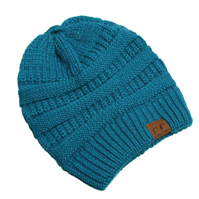 Soft Knit Ponytail Beanie