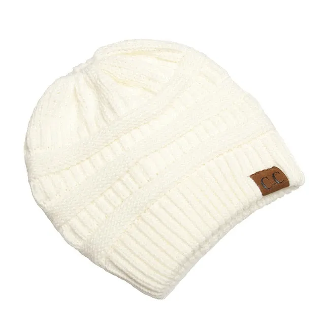 Soft Knit Ponytail Beanie