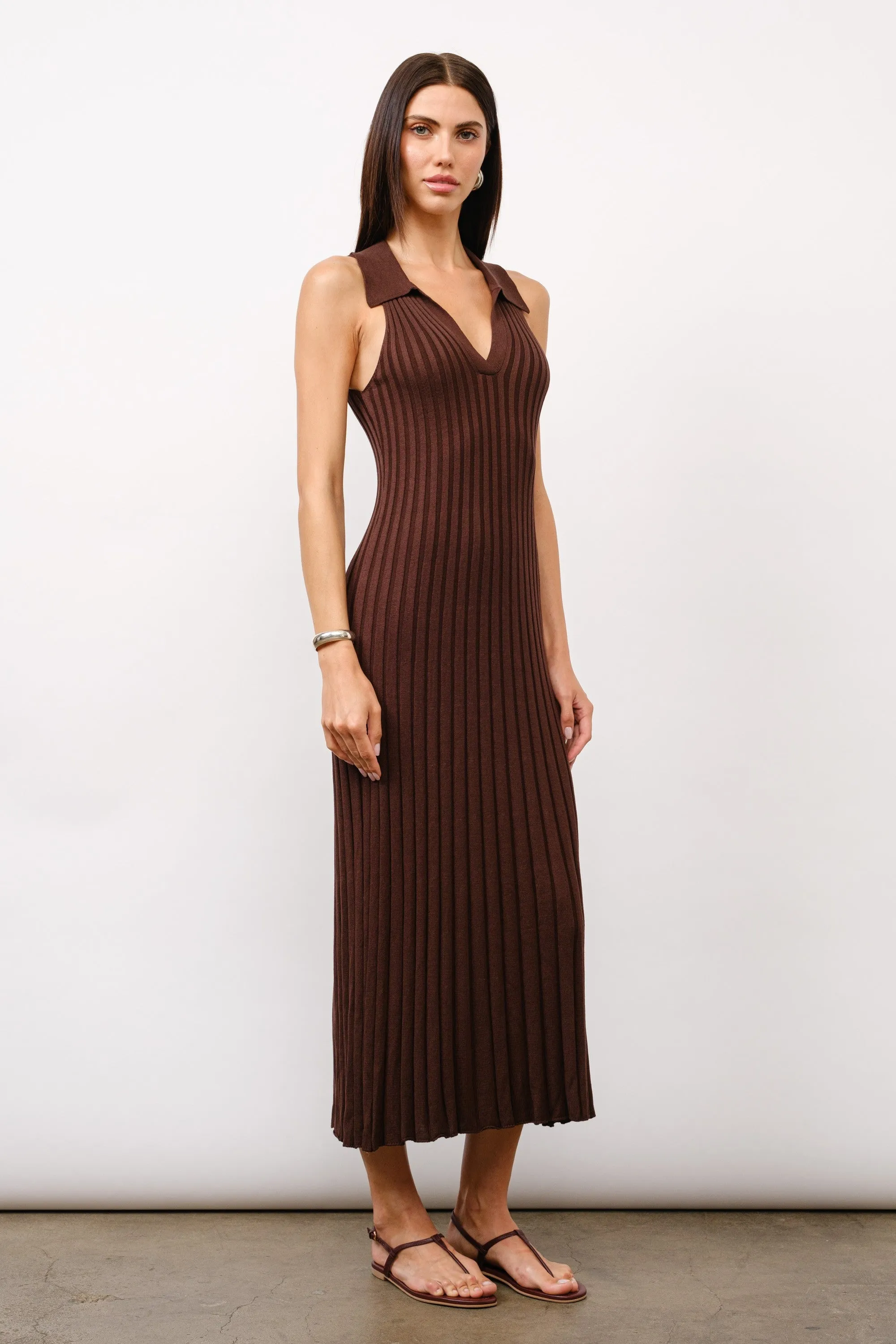 Solange Rib Knit Maxi Dress