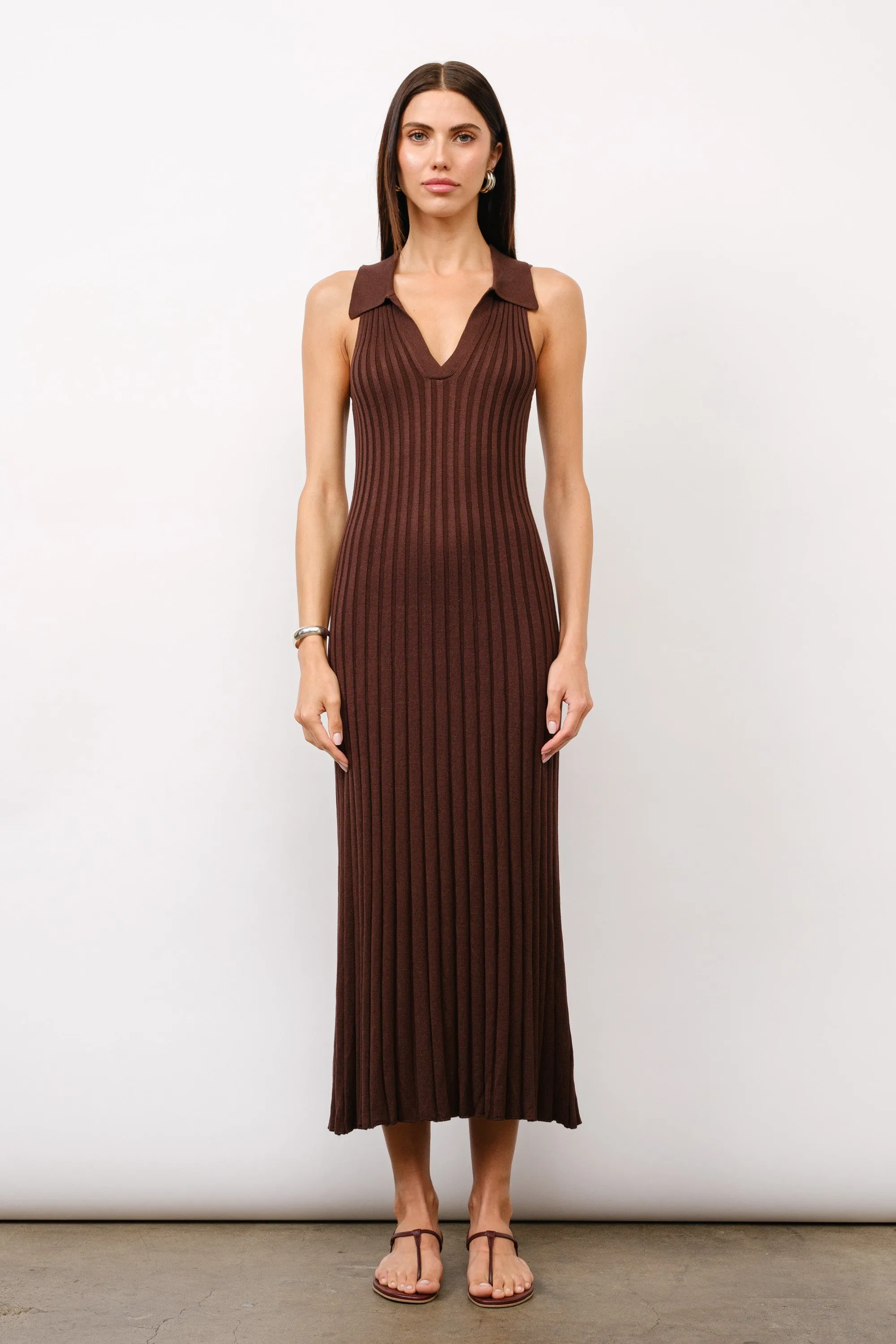 Solange Rib Knit Maxi Dress