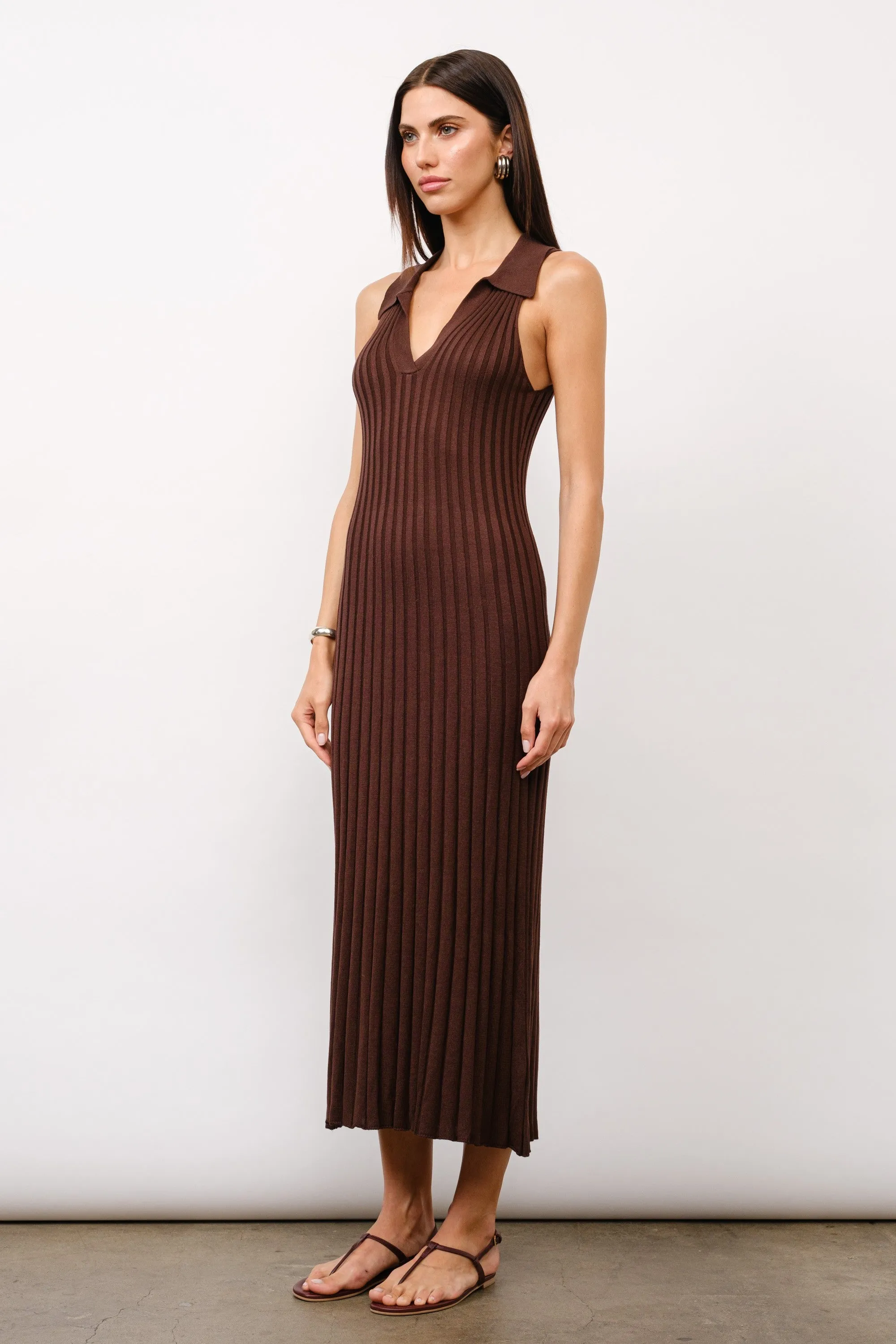 Solange Rib Knit Maxi Dress