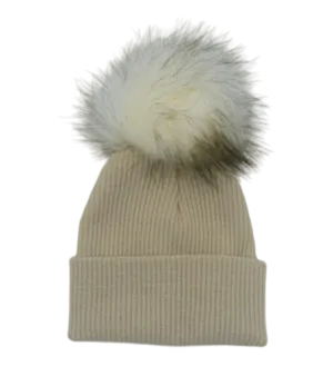 Starlight Single Pom Hat - Beige