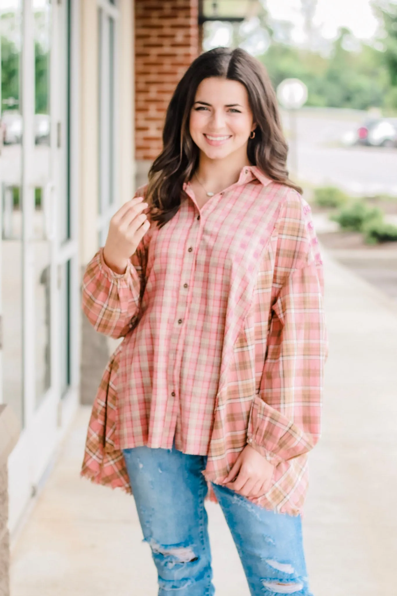 Stay Country Flannel Top