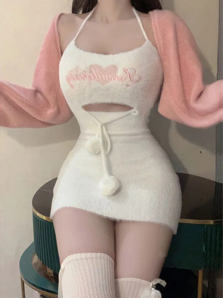 Sweet Suspender Dress Suit UB98790
