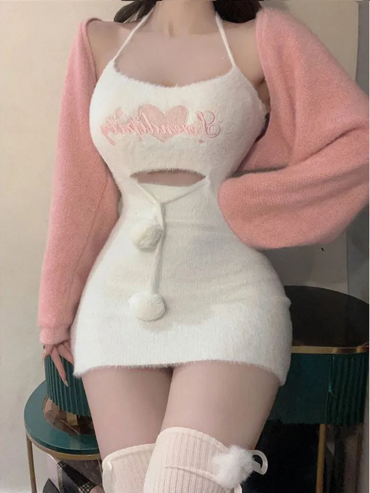 Sweet Suspender Dress Suit UB98790